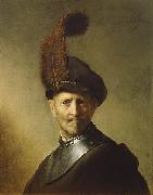 Rembrandt Peale An Old Man in Military Costume France oil painting artist